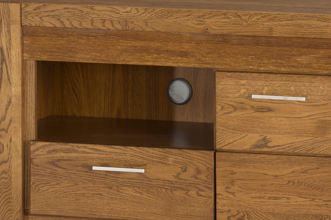 Meuble TV en chêne VELVET 25, 161x42x58 cm. | VESKOR