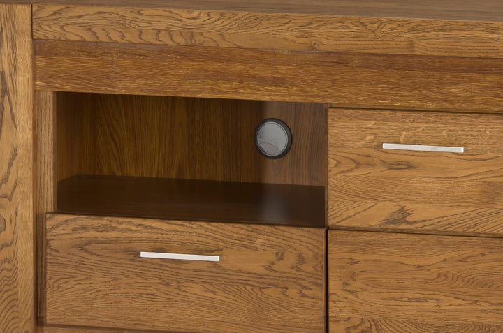 Meuble TV en chêne VELVET 25, 161x42x58 cm. | VESKOR