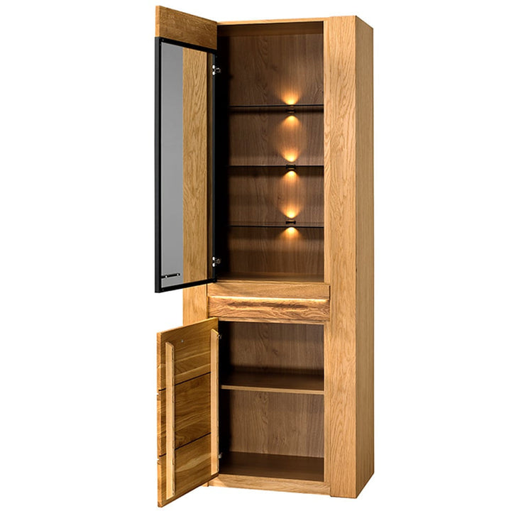 VELVET 10 vitrine en chêne, 75x42x200 cm | VESKOR
