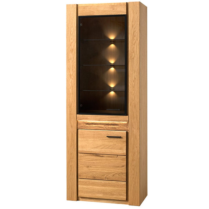 VELVET 10 vitrine en chêne, 75x42x200 cm | VESKOR