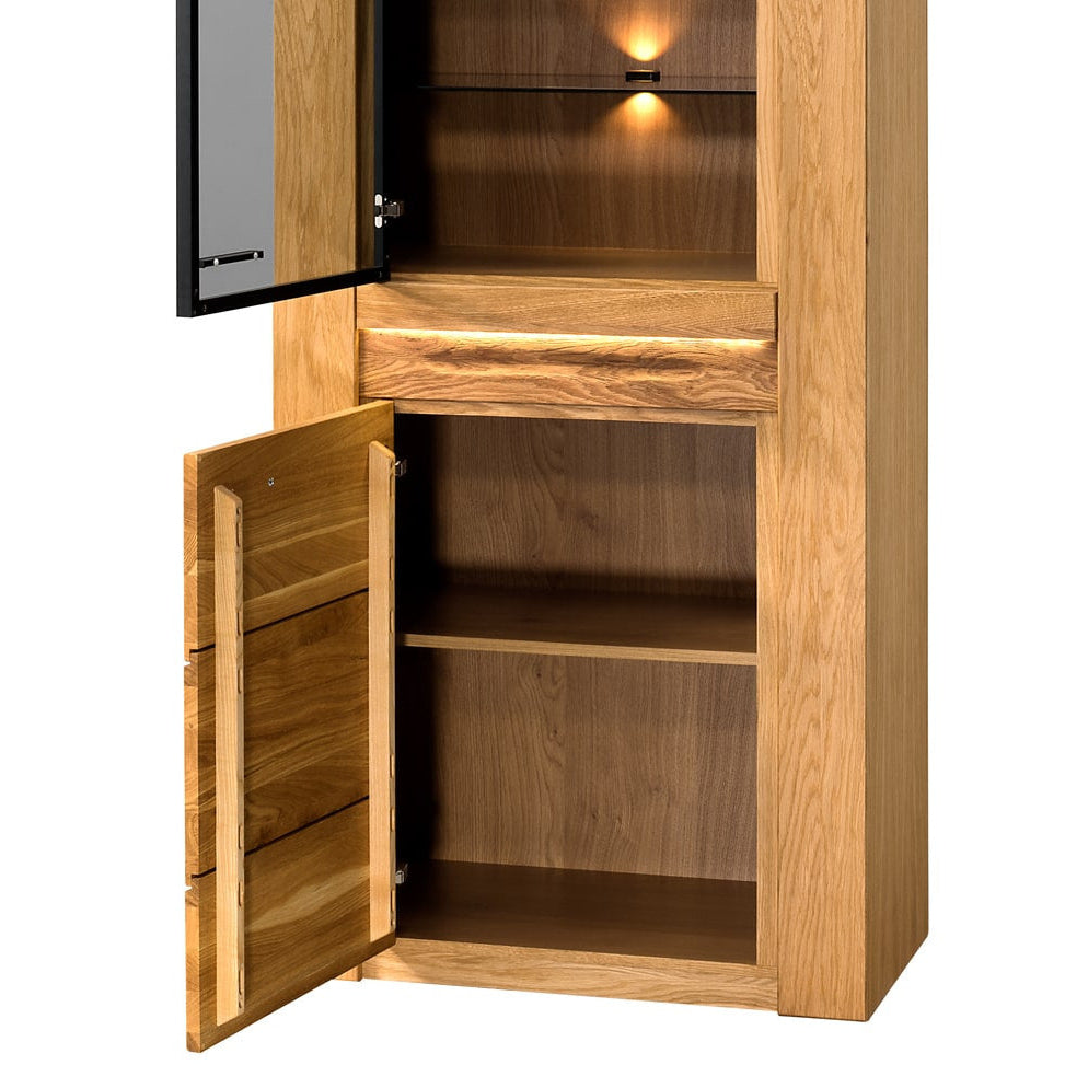 VELVET 10 vitrine en chêne, 75x42x200 cm | VESKOR
