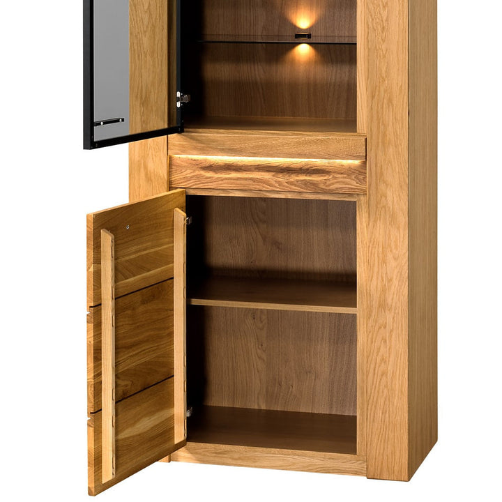 VELVET 10 vitrine en chêne, 75x42x200 cm | VESKOR