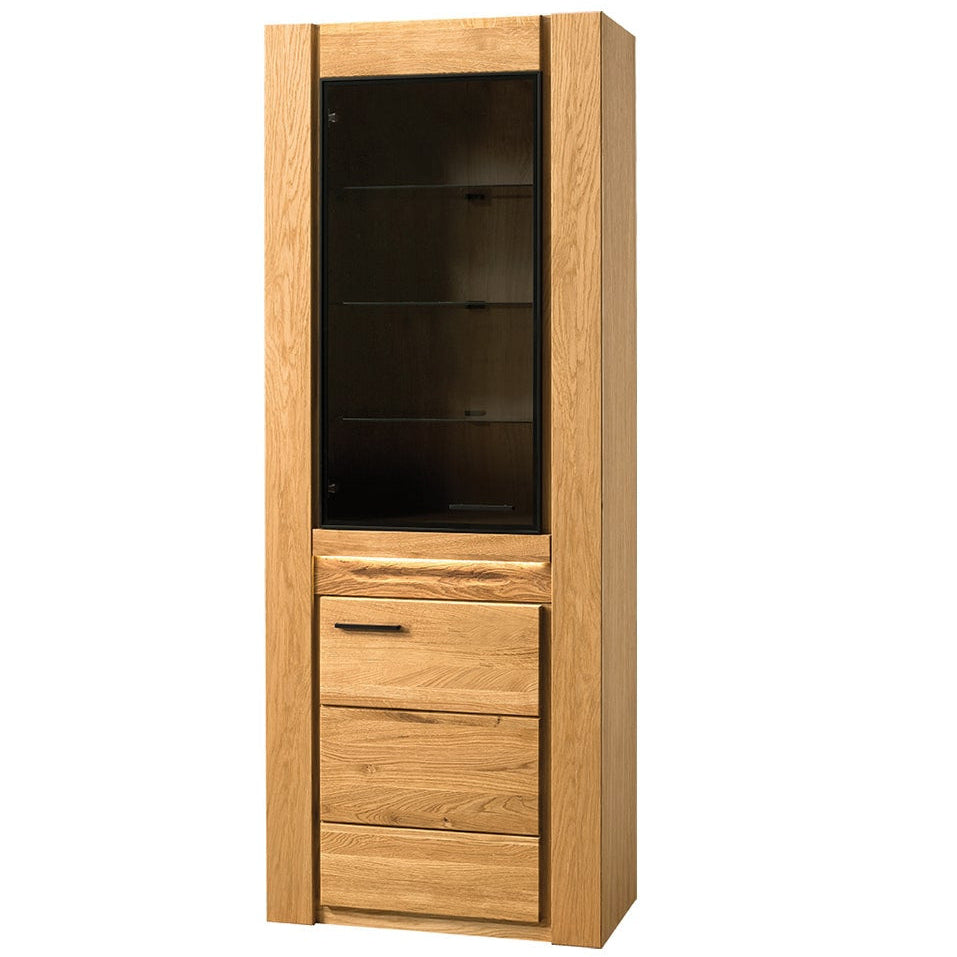 VELVET 11 vitrine en chêne, 75x42x200 cm | VESKOR