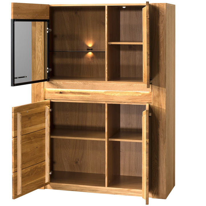 VELVET 15 vitrine en chêne, 110x42x150 cm | VESKOR