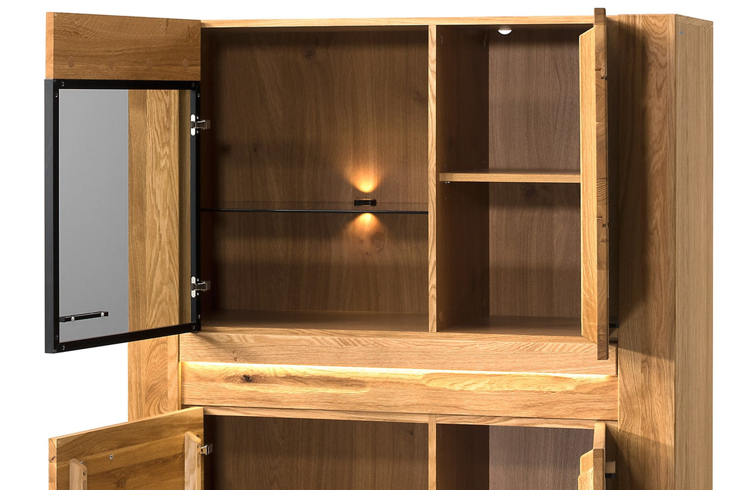 VELVET 15 vitrine en chêne, 110x42x150 cm | VESKOR