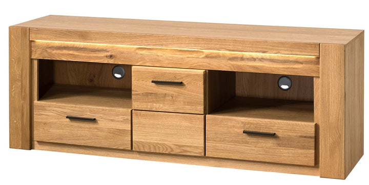 Meuble TV en chêne VELVET 25, 161x42x58 cm. | VESKOR