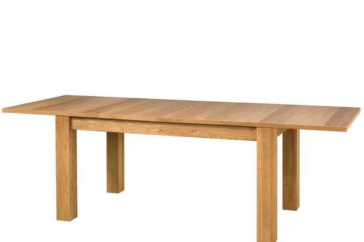 Table de salle à manger à rallonge en bois de chêne VELVET 40, 160-250x90x78 cm | VESKOR