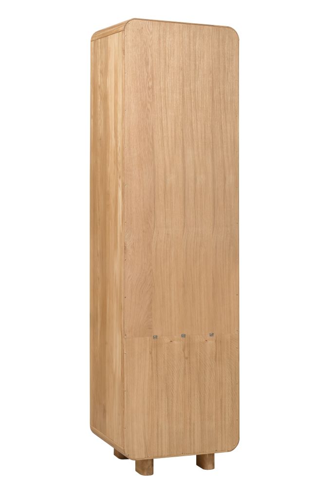 VESKOR Vitrine Deo bois de chêne massif meuble nordique moderne