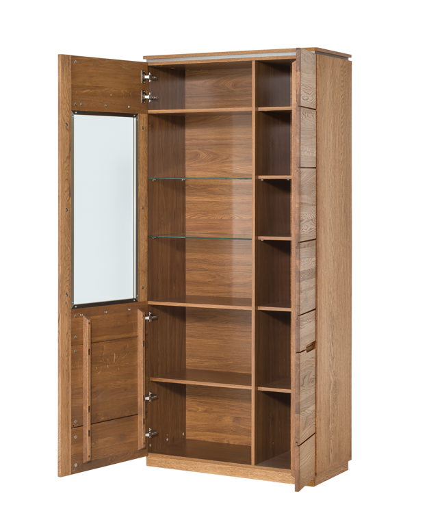VESKOR Meuble en bois de chêne du Monténégro, vitrine, buffet, commode, table de salle à manger, table basse, moderne, élégant, design nordique