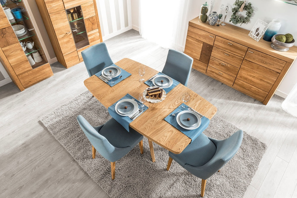 VESKOR Meuble de salle à manger en bois de chêne de la collection Velle Meubles nordiques au design moderne